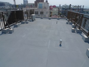 屋上手摺工事1