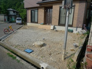 阪南市　Ｉ様邸　外構　工事前
