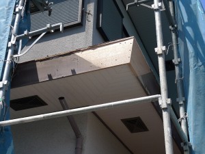 Ｙ様邸　外装リフレッシュ　鼻隠し修理1